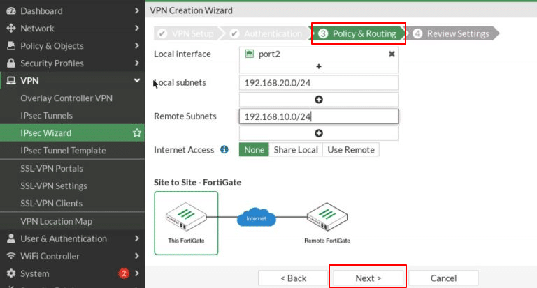 How to setup IPSEC-VPN In FortiGate