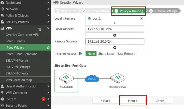 How to setup IPSEC-VPN In FortiGate