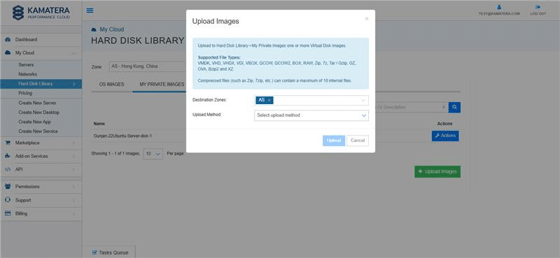How to Upload Custom Images on Novavps