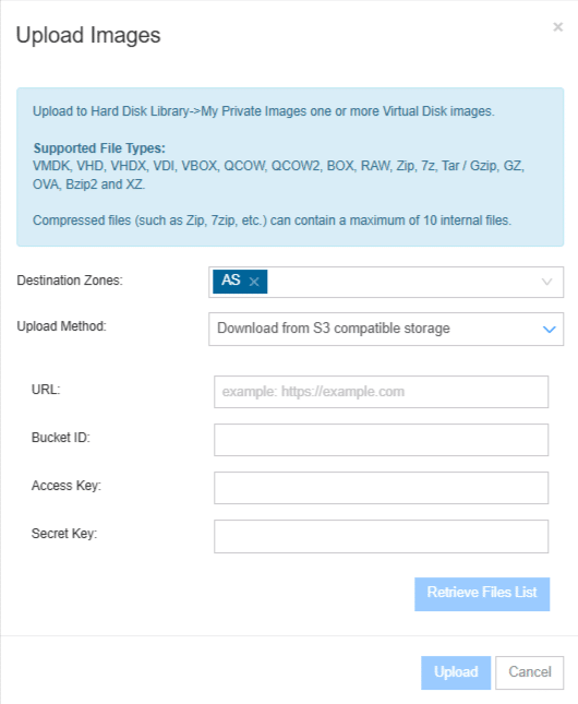How to Upload Custom Images on Novavps