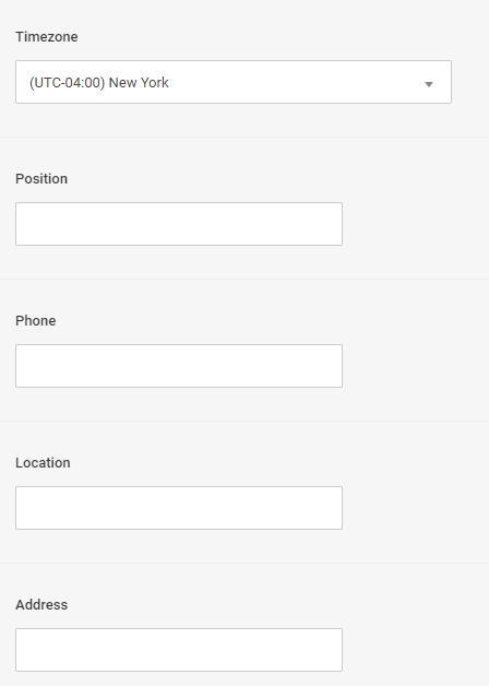 Directus user details 