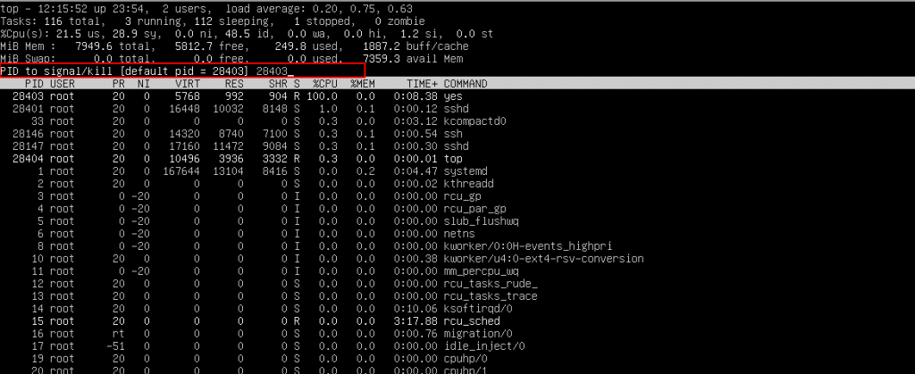 How to kill a process in Linux